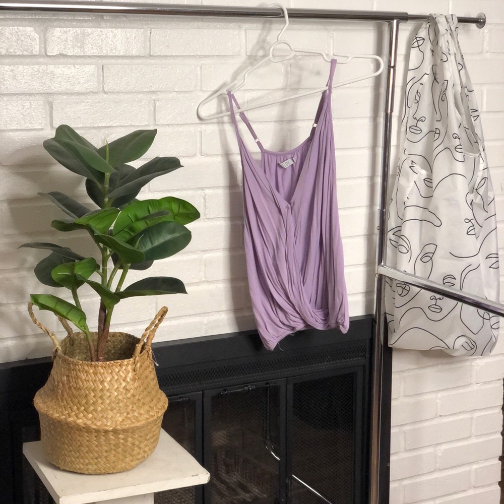 Lilac loose fitting tank top
